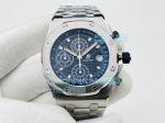 JF Factory Swiss Replica Audemars Piguet Royal Oak Offshore Stainless Steel Blue Watch